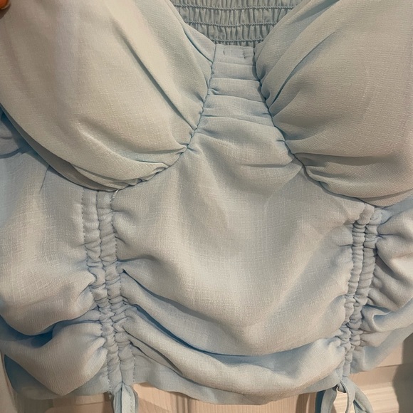 Lilly’s Kloset- My inspiration ruched mesh crop top - Picture 5 of 11